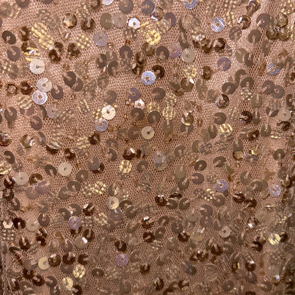 Champagne sequin prom dress - Picture 2 of 5